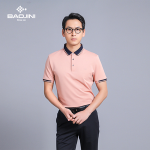 堡基尼polo衫男短袖翻领t恤2022夏季新款男装宽松半袖上衣薄