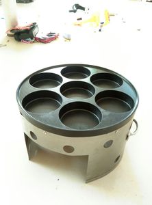 7孔汉堡炉模具鸡蛋汉堡炉模具汉堡机燃气鸡蛋模具肉蛋堡机家用