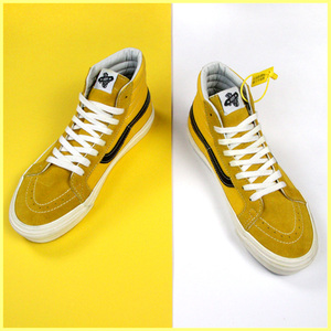 supstorm联名方其 万斯新款黄色高帮帆布鞋男 style36板鞋男正品