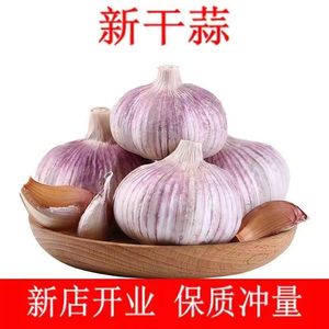 【超低价】新干大蒜头5斤农家蔬菜干蒜头山东金乡干蒜紫白皮整箱