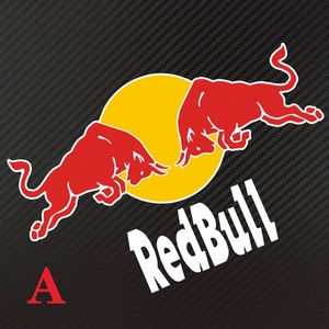 本田思域雅阁red bull红牛logo主副车门 后窗贴花 汽车后视镜贴纸