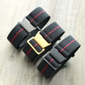 nato伞兵带降落伞表带弹性尼龙编织防水复古手表表带20/21/22mm