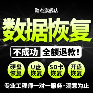 电脑移动硬盘数据恢复U盘内存sd卡照片视频文件远程修复服务软件