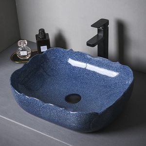 艺术台上盆方形洗手盆单盆个性创意卫生间洗脸盆陶瓷洗漱盆洗面池