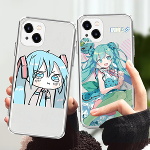 初音手机壳苹果13透明12定制11奶fufu周边13pro初音未来iphone13