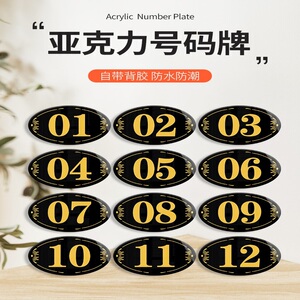 储物柜号牌数字牌