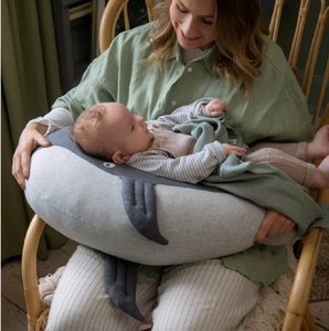 丹麦Sebra进口高级宝宝孕妈哺乳枕舒适亲肤抗菌透气纯棉枕套0m+