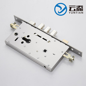 保德安13型指纹锁锁体 防盗门电子密码智能锁6068双快双活26*280