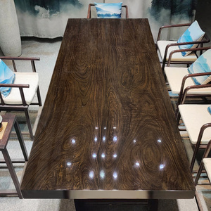 非洲黑檀大板实木茶桌茶台茶板1米8原木老板桌新中式办公家具直销