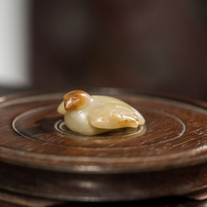 明代玉鸟挂饰老物件古玩古董玉器收藏真品天然玉雕挂饰配饰56g