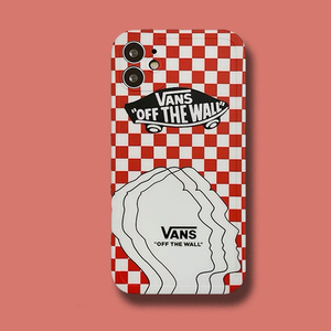 ins潮牌万斯vans重影适用苹果12pro/11手机壳xs/8plus个性xr软套7