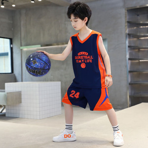 儿童篮球服套装男童24号科比球衣速干背心训练服时尚运动背心球服