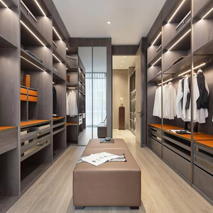 木里木外muli高端全屋定制现代新中式厨柜衣帽间同款金丝楠木衣柜