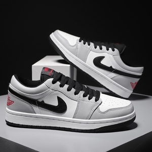耐克aj空军一号男女鞋春秋款白鞋aj1低帮郭艾伦af1纯白小麦色休闲