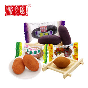 御食园小甘薯小紫薯500g红薯零食小吃番薯仔香甜地瓜干紫薯仔小包