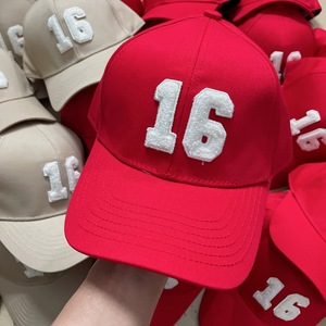 正确版 c家新品立体数字16网红同款棒球帽男女硬顶韩版潮牌鸭舌帽