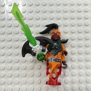 lego乐高幻影忍者 绝版人仔 njo195 纳达可汗 配巨灵刀 70605全新