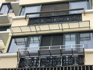 上海304不锈钢静音雨棚透明雨棚阳台挡雨棚防盗窗花架防盗网窗