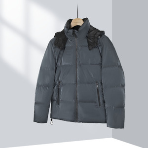 王族保罗男装可脱卸连帽时尚简约有型羽绒服经典蓬松温暖180381dm