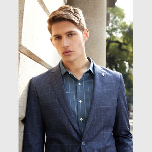 000人付款淘宝王族保罗春款休闲西服舒适有型儒雅绅士单西外套男