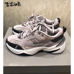 000人付款淘宝官方耐克正品m2k女鞋老爹鞋tekno白银灰复古休闲运动