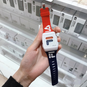 fila斐乐手表男女情侣表电子表撞色潮流运动防水硅胶欧美腕表105