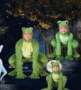 万圣节动物昆虫系列童话表演成人婴儿儿童青蛙角色扮演舞台服装