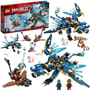 lego乐高70602幻影忍者系列杰的雷电飞龙 蓝色神龙拼装积木玩具