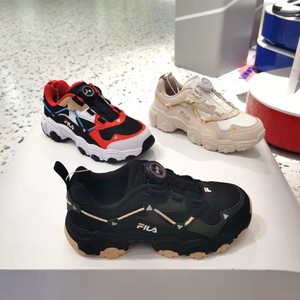 fila/斐乐童鞋正品2021秋冬男女大童猫爪休闲运动跑鞋k15b141116