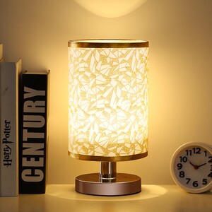 台灯卧室浪漫时尚小夜灯女生睡觉台灯卧室床头灯创意简约温馨调光