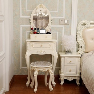 窄型化妆单人桌公分宽40cm现代小户厘米小型卧室简约小号40梳妆台