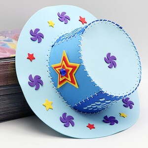 做帽子的手工材料复活节帽子diy装饰品儿童幼儿园创意自制材料包