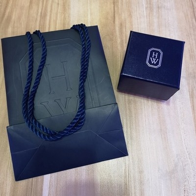 熙云2018包装hw首饰盒盒子戒指盒钻戒温斯顿海瑞双开门求婚礼盒