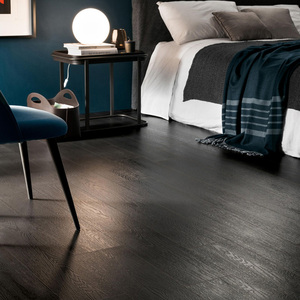 超黑色全通体哑光卧室乌木色木纹瓷砖连锁店客厅民宿仿木地板地砖