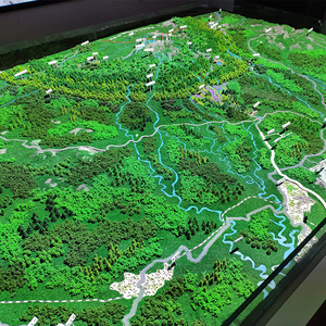 中国地形沙盘图