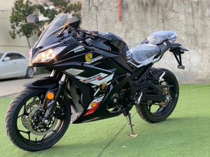 川崎小忍者h2北极光r35v6双缸水冷400重机车地平线趴赛摩托车