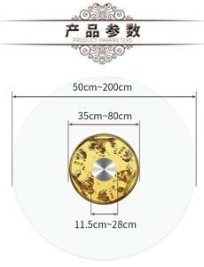100cm直径餐桌转盘50/60cm160公分圆转盘钢化玻璃圆桌饭1.3/1.4米