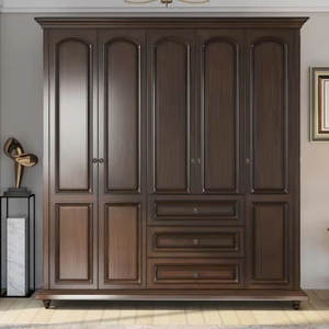 定制衣柜红橡木欧式