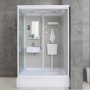 浙江整体淋浴房一体式带马桶洗手间家用公寓出租房成品洗澡玻璃房