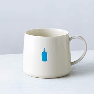 blue bottle美国蓝瓶子咖啡马克杯咖啡杯白瓷杯水杯简约纯色日本
