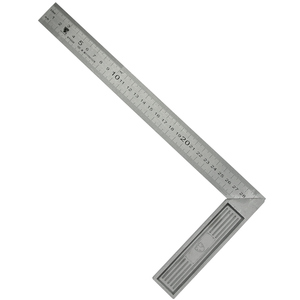 锴达 kata 钢角尺直角尺90度双面刻度拐尺l型尺木工尺铝合金尺