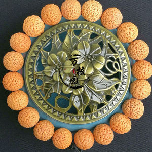 文玩佛罗菩提佛螺手串金刚菩提手串落地红宝珠满肉爆肉送长辈礼品