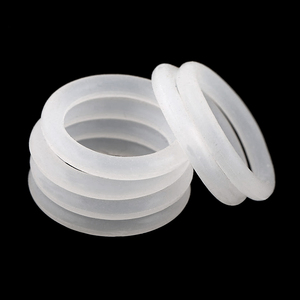 线径5mm胶圈O型圈白色食品级耐高温橡胶密封圈防水环防漏环圆形环