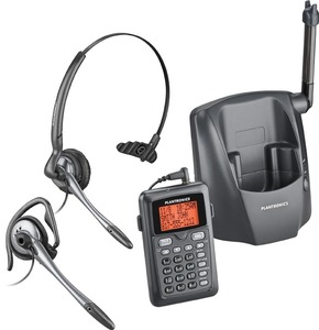 缤特力 CT14 单线模拟 无线无绳 固话电话耳麦头戴式耳机 3方通话
