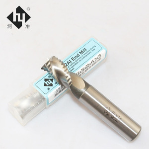 河冶白钢粗皮刀波刃铣刀 三刃铝用粗皮刀 铝加工专用刀6.0-20.0mm