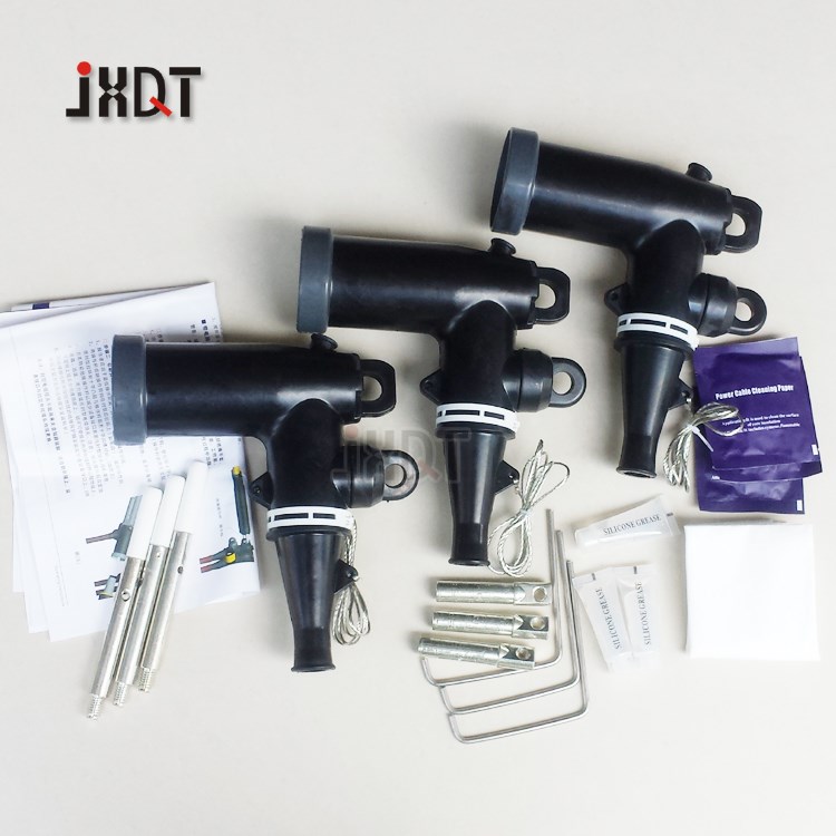 zt-15/200a美式箱变环网柜电缆肘型插拔头接头可触摸10-15kv