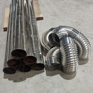 直径9cm烤火炉排烟管柴火炉烟筒炉子烟桶取暖炉烟囱管子不锈钢灶