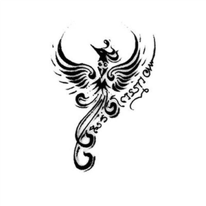 泰国刺符小纹身凤凰蝴蝶经文手指后背脖子锁s骨莲花人缘鸟佛牌