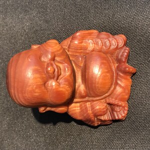 长白山北沉香琥珀木手盘手把件满油透男女皆可盘完把件小弥勒佛