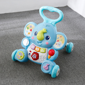 音乐幼儿学步车婴儿防侧翻大象学步车宝宝手推车助步